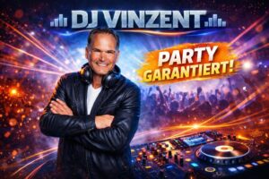 DJ Vinzent aus Dessau-Roßlau am Mischpult, Header-Bild